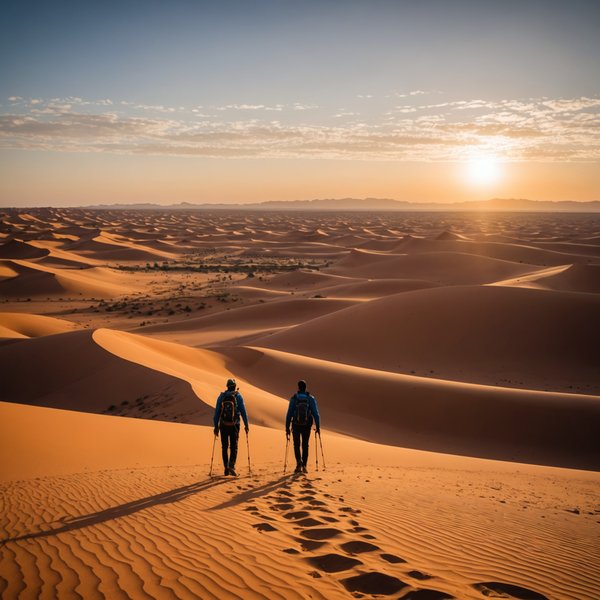 Quels sont les meilleurs itinéraires pour une randonnée dans le désert du Sahara marocain?
